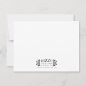 Rubber Ducky Baby shower Invite Kaart (Achterkant)