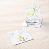 Rubber Ducky Baby shower Kartonnen Onderzetters (Insitu)
