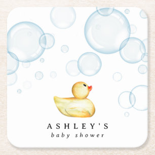 Rubber Ducky Baby shower Kartonnen Onderzetters