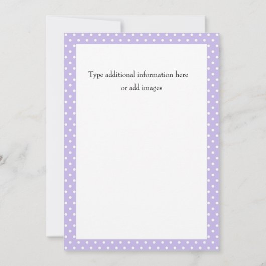 Rubber Ducky Baby shower nodigt paars uit - pas aa Kaart (Achterkant)