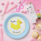 Rubber Ducky Baby shower Papier Borden Papieren Bordje (Feest)