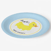 Rubber Ducky Baby shower Papier Borden Papieren Bordje (Gekanteld)