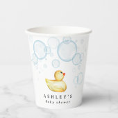 Rubber Ducky Baby shower Papieren Bekers (Voorkant)