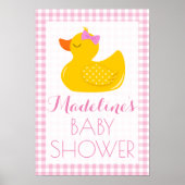 Rubber Ducky Baby shower Poster (Voorkant)