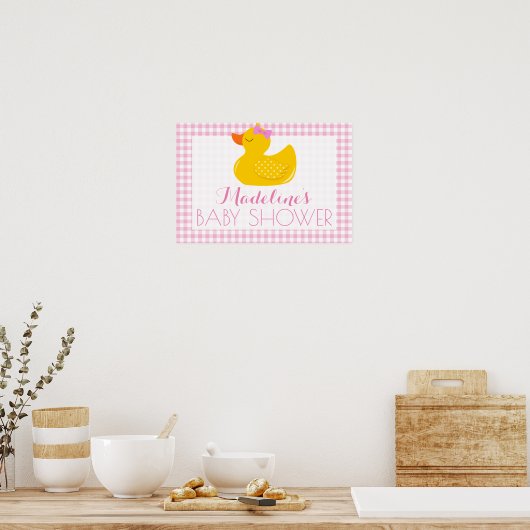 Rubber Ducky Baby shower Poster (Keuken)