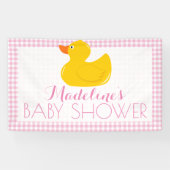 Rubber Ducky Baby shower Spandoek (Horizontaal)