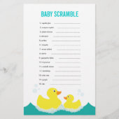 Rubber Ducky Baby Word Scramble Game (Voorkant)