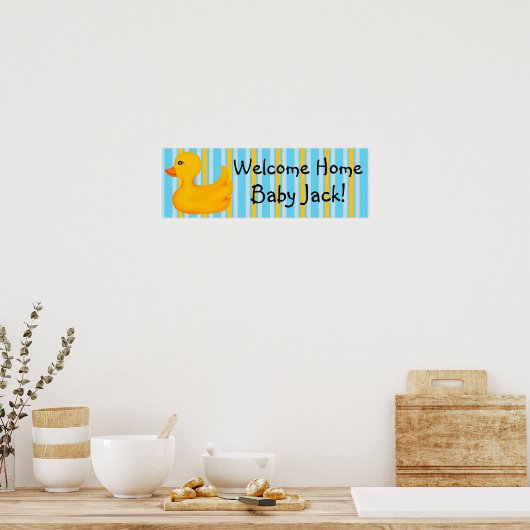 Rubber Ducky Banner Poster (Keuken)