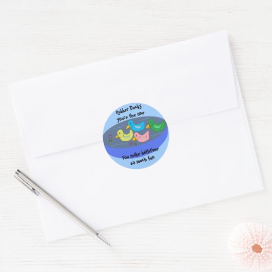 Rubber Ducky - Bathtime sticker (Envelop)