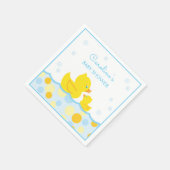 Rubber Ducky Blauw & Geel Baby shower Servet (Hoek)