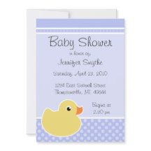 Rubber Ducky Blue Baby Shower-uitvindingen