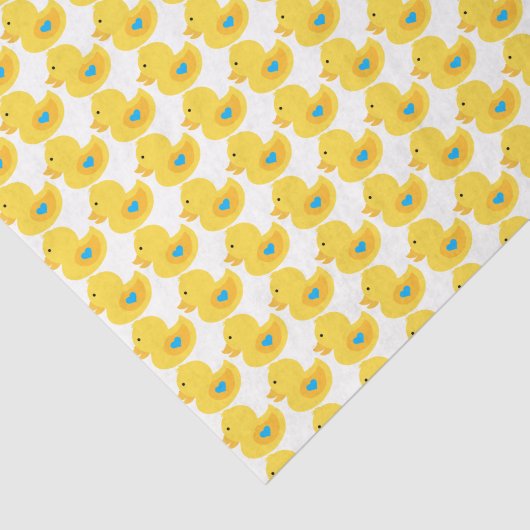 Rubber Ducky Boy Baby shower Tissuepapier (Detail)