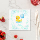 Rubber Ducky Boy First Birthday Paper Napkin Servet (Insitu)