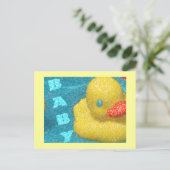 Rubber Ducky Briefkaart (Staand voorkant)
