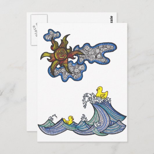 Rubber Ducky Briefkaart (Voorkant / Achterkant)