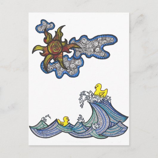 Rubber Ducky Briefkaart (Voorkant)