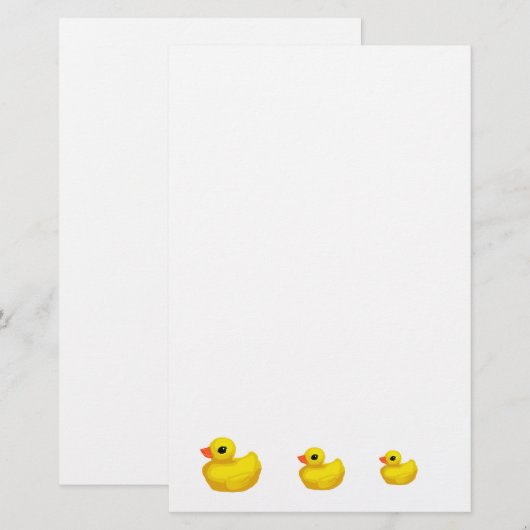 Rubber Ducky Briefpapier (Voorkant / Achterkant)