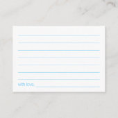 Rubber Ducky Bubble Bath Boy Baby shower Advice Advieskaart (Achterkant)