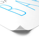 Rubber Ducky Bubble Bath Boy Baby shower Poster (Hoek)