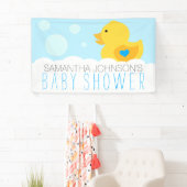Rubber Ducky Bubble Bath Boy Baby shower Spandoek (Insitu)