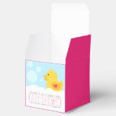 Rubber Ducky Bubble Bath Girl Baby shower Bedankdoosjes (Geopend)