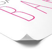 Rubber Ducky Bubble Bath Girl Baby shower Poster (Hoek)