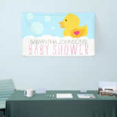 Rubber Ducky Bubble Bath Girl Baby shower Spandoek (Beurs)