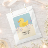 Rubber Ducky Bubbles Baby shower Bedankzakje (Geknipt)