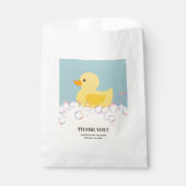 Rubber Ducky Bubbles Baby shower Bedankzakje (Voorkant)