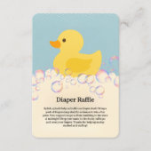 Rubber Ducky Bubbles Baby shower Informatiekaartje (Voorkant)