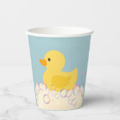 Rubber Ducky Bubbles Baby shower Papieren Bekers (Voorkant)