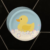 Rubber Ducky Bubbles Baby shower Papieren Bordje