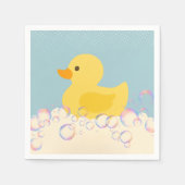 Rubber Ducky Bubbles Baby shower Servet (Voorkant)