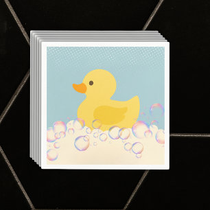 Rubber Ducky Bubbles Baby shower Servet
