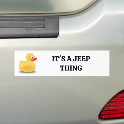 Rubber ducky bumper sticker (Op auto)