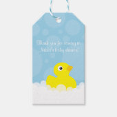 Rubber Ducky Cadeau Label - Blauw Cadeaulabel (Voorkant)