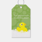 Rubber Ducky Cadeau Label - Groen Cadeaulabel (Voorkant)