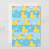 Rubber Ducky Cute Kind 1st Birthday Party Ducks Kaart (Achterkant)