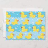 Rubber Ducky Cute Kind 1st Birthday Party Ducks Kaart (Achterkant)