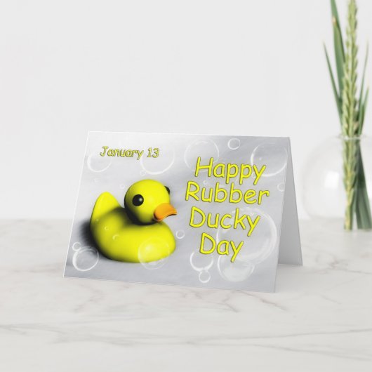 Rubber Ducky Dag Kaart ~ 13 januari (Voorkant)