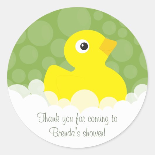 Rubber Ducky Dank u Stickers - Groen (Voorkant)