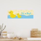 Rubber Ducky Duck - Aangepaste bannerteken Poster (Keuken)