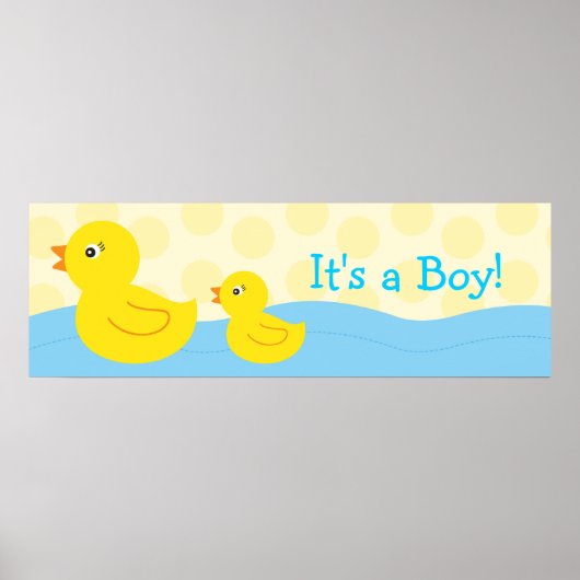Rubber Ducky Duck - Aangepaste bannerteken Poster (Voorkant)