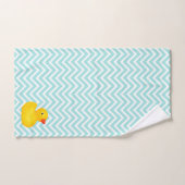 Rubber Ducky Duck Ducks Chevron Bathroom Bad Handdoek (Handdoek)