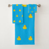 Rubber Ducky Duck Sacks - Bathroom Towel Set Bad Handdoek (Insitu)