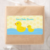 Rubber Ducky Duck Waterfles Stickers Labels (Insitu)
