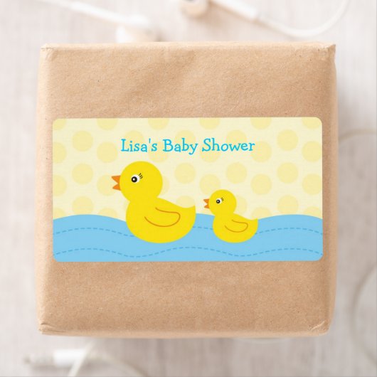 Rubber Ducky Duck Waterfles Stickers Labels (Insitu)