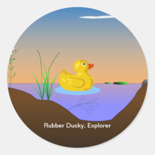 Rubber Ducky, Explorer Ronde Sticker