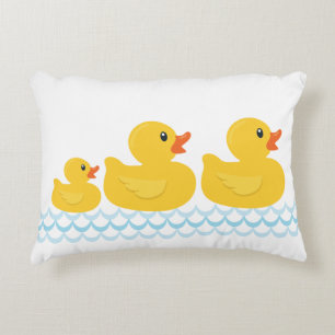 Rubber Ducky Familie Kwekerij Kussen – Geel Eend L