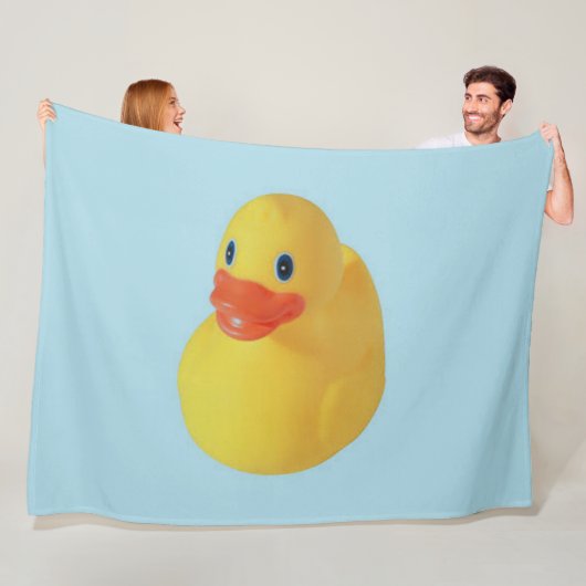 Rubber Ducky Fleece Deken (In situ)